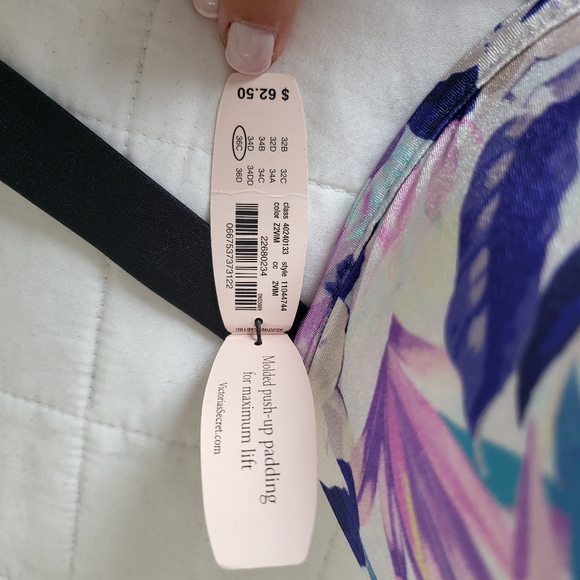 Floral 'Hottie Halter' Padded Bikini Top - Picture 4 of 6